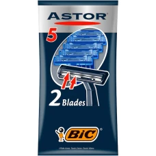 Pachet Aparat de ras dispozabil cu 2 lame Astor Twin, 5 bucati, BIC