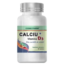 Calciu Vitamina D3, 30capsule, CosmoPharm