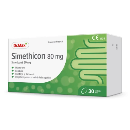 Dr. Max Simeticona 80mg, 30 capsule moi
