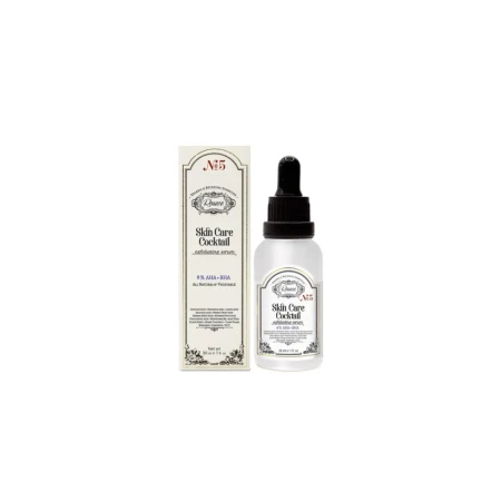 Ser facial de exfoliere cu 8% acizi AHA-BHA Skin Care Cocktail, 30ml, Rosece