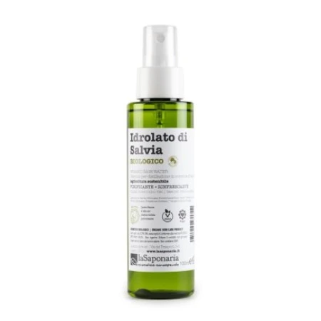 Hidrolat bio (apa florala) anti-inflamator de salvie, 100ml, La Saponaria