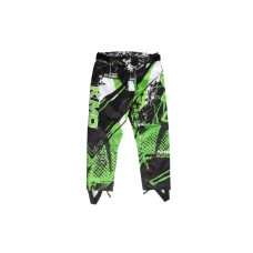 Pantaloni KIMO Kids BRO Motocross cu aparatori, ideal pentru copii pasionati de motocross, verde