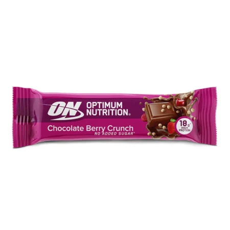 Baton proteic cu aroma de ciocolata si fructe de padure, 55g, Optimum Nutrition