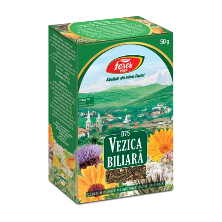 Ceai vezica biliara D75, 50g, Fares