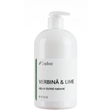 Sapun lichid natural verbina si lime, 475ml, Sabio