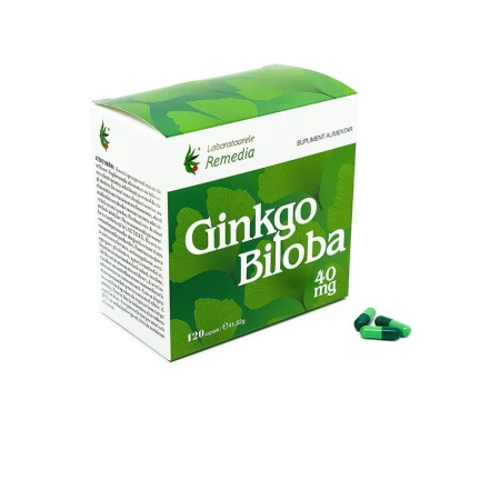Gingko biloba, 120capsule, Remedia