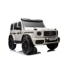 Masinuta electrica pentru 2 copii Mercedes G63, 4x4, 800W, 24V-14Ah, cu Mp3, alba