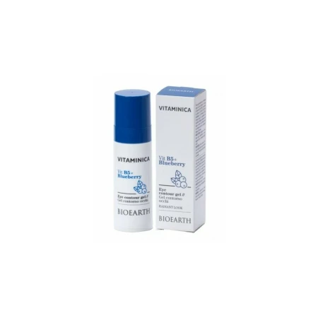 Gel contur ochi cu B5, afine si acid hialuronic 30ml, Vitaminica Bioearth