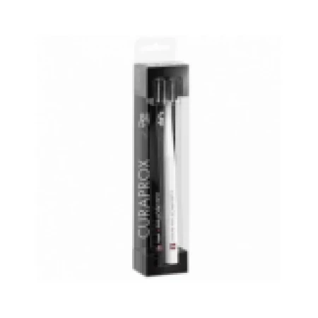 Set Periute de Dinti, Curaprox, White and Black, 5100, Peri Moi, pentru Gingii Sensibile, Culori Alb si Negru, 2 buc
