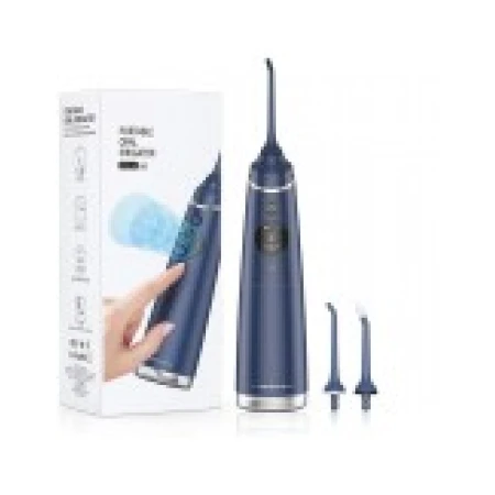 Irigator / Dus Bucal, NiceFeel, FC2660, fara fir, 2x Varfuri Incluse, 3x Programe, Rezevor 260ml, Albastru
