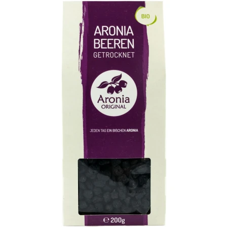 Fructe uscate de Aronia Bio, 200g, Aronia Original