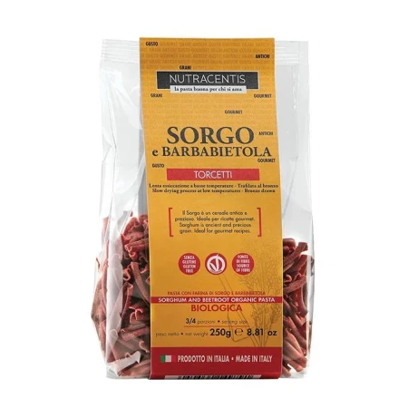 Paste cu faina de sorg si sfecla rosie bio 250g Nutracentis