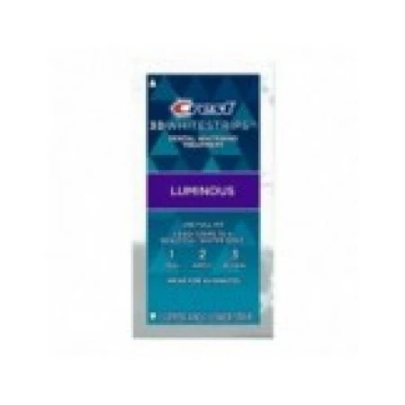 Benzi Albire Dinti, Crest Whitestrips 3D Luminous, 9% Concentratie, 1 Plic, 2 Benzi