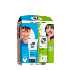 Set Gel de curatare 190ml + Crema matifianta de noapte cu prebiotice 50ml, Under20
