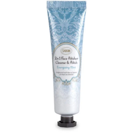 Exfoliant de fata 2 in 1 cu menta, 60ml, Sabon