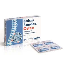 Calciu Osteo 1000 mg, 30 comprimate masticabil, Sandoz