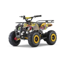 ATV electric pentru copii NITRO Torino Quad 1200W 48V snowy tyres, yellow Grafiti