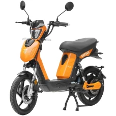 Samus Scuter electric, fara permis, Samus Chicago-18T800-48V26-Orange, viteza maxima 25 km/h, autonomie 90 km, motor 800 W, acumulator 48 V 26 Ah, sarcina maxima 152 kg, afisaj LCD color, jante aluminiu, Portocaliu