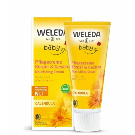 BABY Crema de corp hidratanta cu galbenele, 75ml, Weleda