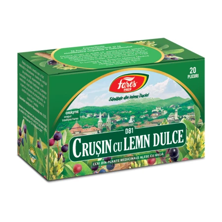 Ceai crusin cu lemn dulce D81, 20 plicuri, Fares