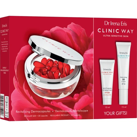 Set Crema Anti Age + BB Cream + Capsule Ultra Sensitive Skin, Dr. Irena Eris Clinic Way