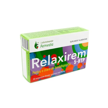 Relaxirem 5htp,30 comprimate,Remedia