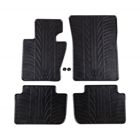 Covorase auto negre din cauciuc pentru BMW X3 E83 2004-2009 Gledring