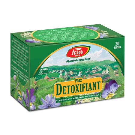 Ceai Detoxifiant P142, 20 plicuri, Fares