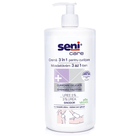 Crema 3 in 1 pentru curatarea pielii sensibile, 1000ml, Seni