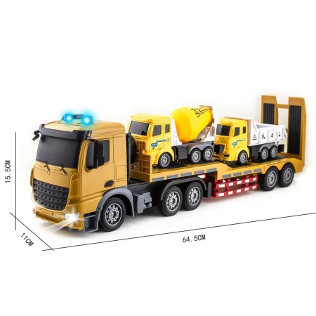 Camion transportator cu telecomanda, betoniera si basculanta Ntoys City Truck