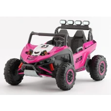 UTV electric pentru copii, Kinderauto Arrow Dune-Buggy, 220W, 12V, roti EVA, 2 locuri, premium, roz