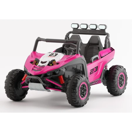 UTV electric pentru copii, Kinderauto Arrow Dune-Buggy, 220W, 12V, roti EVA, 2 locuri, premium, roz