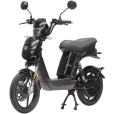 Samus Scuter electric, fara permis, Samus Chicago-18T800-48V26-Black, viteza maxima 25 km/h, autonomie 90 km, motor 800 W, acumulator 48 V 26 Ah, sarcina maxima 152 kg, afisaj LCD color, jante aluminiu, Negru