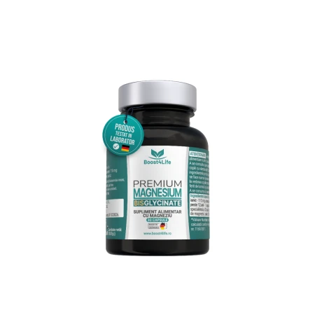 Magneziu Bisglicinat Premium 815 mg, 30 capsule, Boost4Life