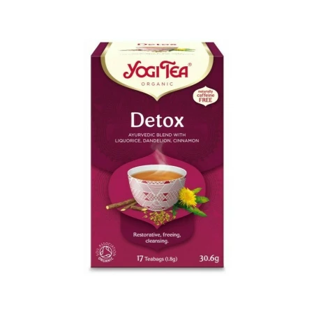 Ceai detoxifiant, bio, 17 pliculete, 30,6g, Yogi Tea
