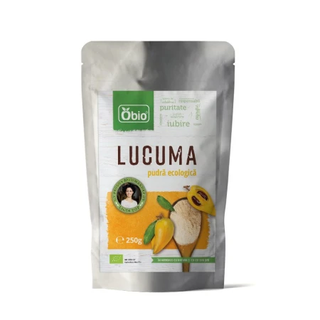 Lucuma pulbere raw bio, 250g - Obio