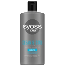 Sampon pentru barbati Clean & Cool, 440ml, Syoss
