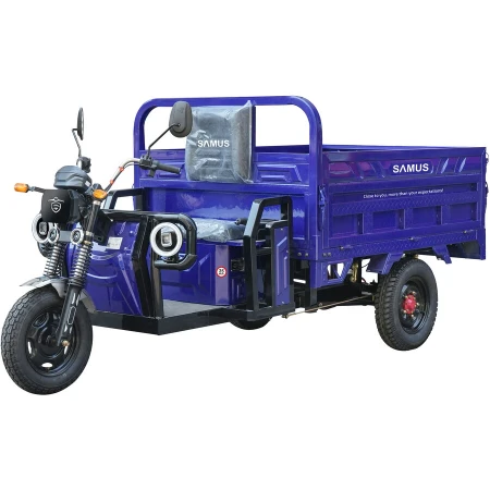 Samus Triciclu electric cargo Samus Texas-25-1.7-72V58 Blue, 1500W,  Viteza Maxima 25 km/h, Acumulator 72V/ 58 Ah, Tip baterie plumb acid, Autonomie 40 -50 km, Albastru
