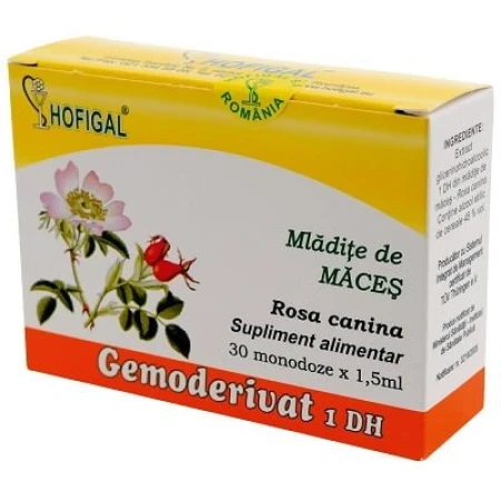 Gemoderivat din muguri si mladite de Macese, 30monodoze, Hofigal