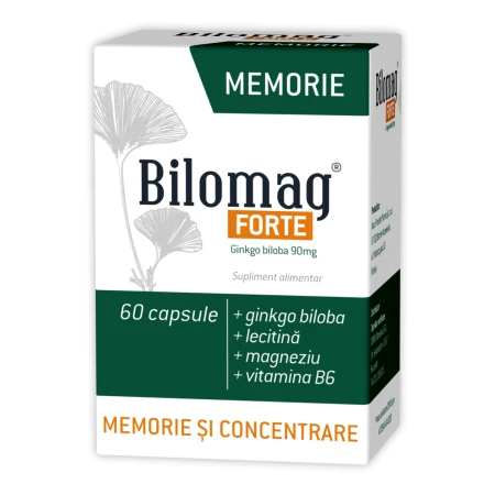 Bilomag forte memorie, 60 capsule, Zdrovit