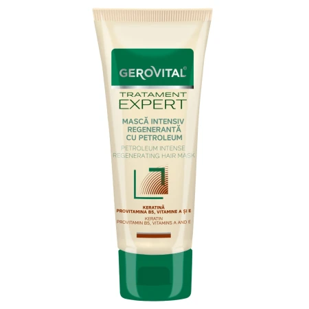 Masca intensiv regeneranta cu petroleum Tratament Expert, 150ml, Gerovital