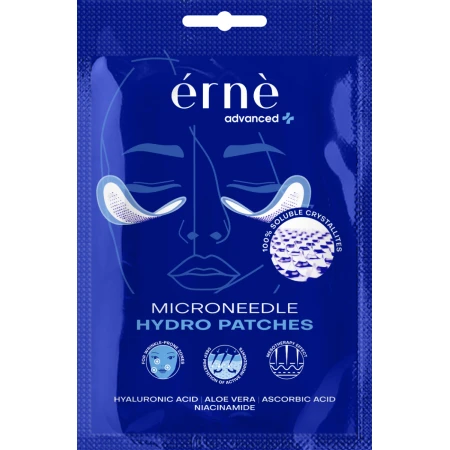 Plasturi faciali hidratanti cu microace pentru piele deshidratata, 2 bucati, Erne