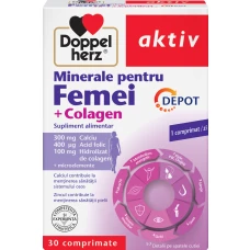 Minerale pentru femei + colagen Depot, 30 comprimate, Doppelherz