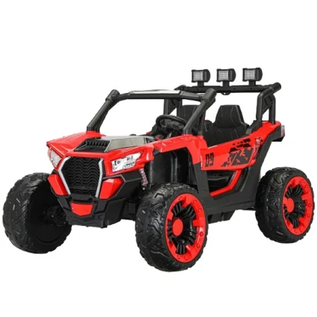 UTV electric 4x4, pentru 2 copii, Kinderauto RZR2000, 180W, 12V, echipare PREMIUM, rosu