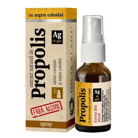 Propolis cu Argint Coloidal, Spray, 20 mililitri, Dacia Plant